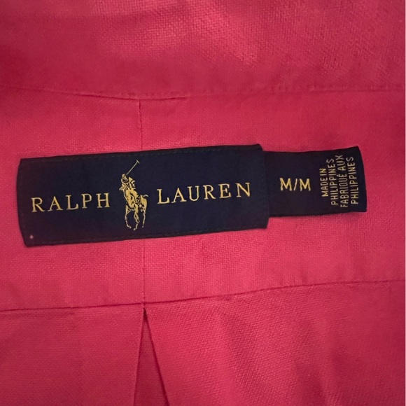 Ralph Lauren Garment-Dyed Twill Shirt Men’s Medium w Pony Logo - Picture 5 of 6